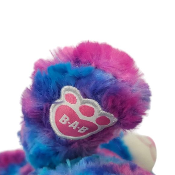 Build A Bear Bunny Rabbit Plush 16" Spring Lilac Pink Blue Purple Floppy Ear Toy - Picture 11 of 12